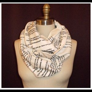 Infinity Scarf w/ Jane Austin quote